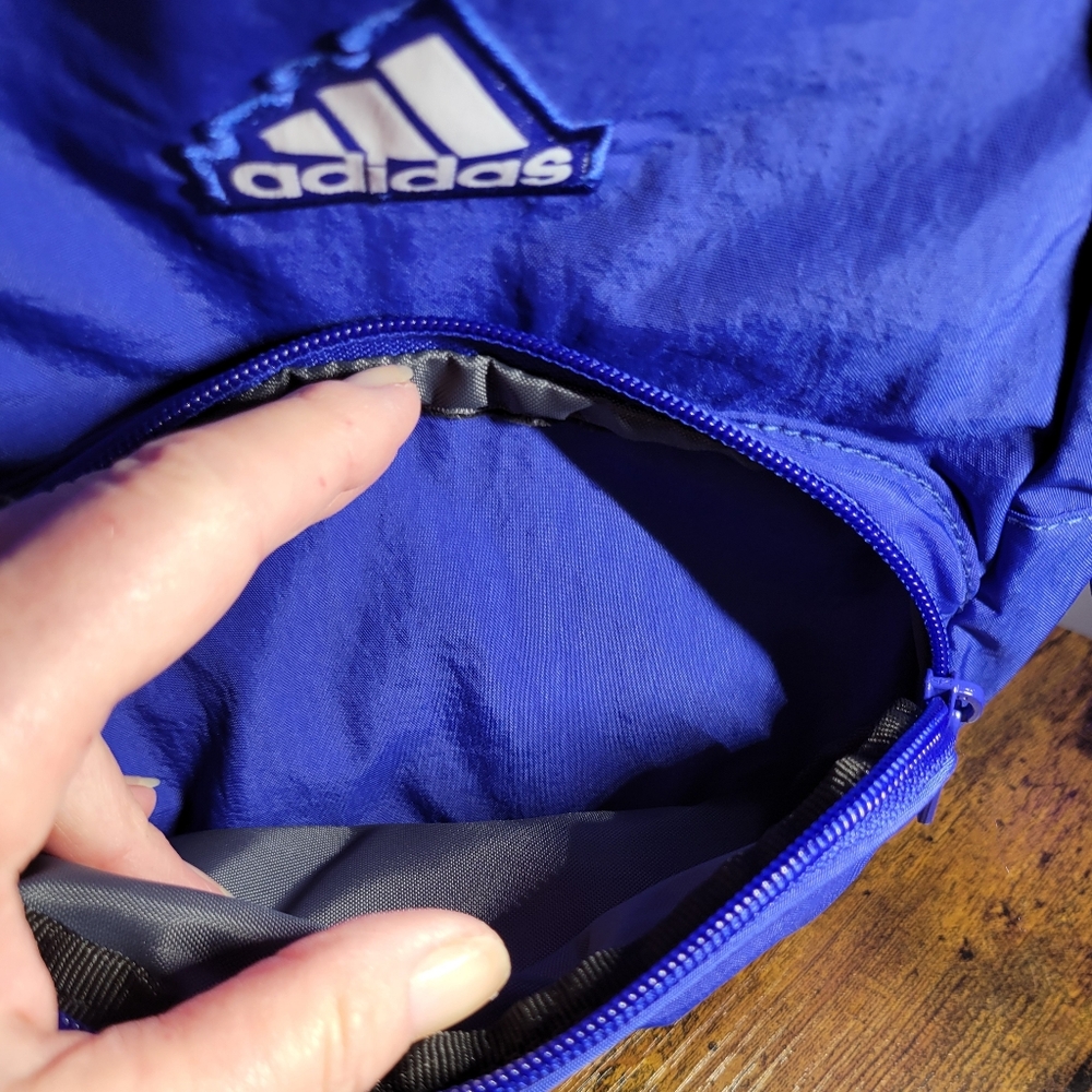 Adidas Must have Royal Blue mini Backpack w/keychain - Picture 7 of 12
